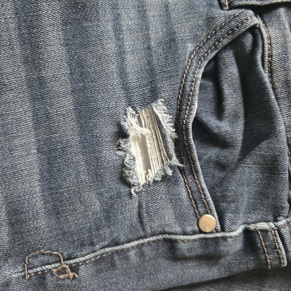 Judy Blue Distressed Skinny Jeans Size 7/28 - Picture 8 of 15